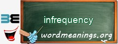 WordMeaning blackboard for infrequency